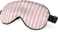 Striped Eye Mask Sleeping Mask Pink and White Stripes Sleep Masks Silky Soft by Unknown