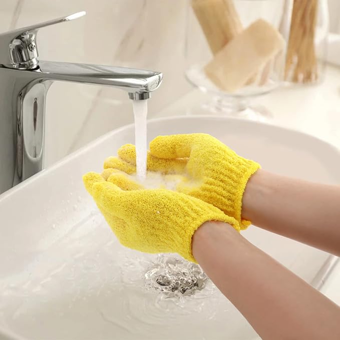 Alotpower 24 Pieces Exfoliating Bath Gloves, Made of 100% Nylon, 12 Colors - Image 6