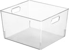 mDesign Large Modern Stackable Plastic Storage Organizer Bin Basket - Image 8
