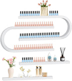 EBANKU 4PC U Shape Nail Polish Racks Heavy Duty Nail Shelfs by EBANKU