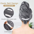 SUNLAND Microfiber Hair Towels Anti Frizz Hair Drying Towel Super Absorbent - Image 8