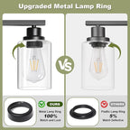 Unicozin Modern Bathroom Light Fixtures, 5 Light Vanity Lights Over Mirror - Image 4