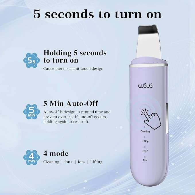 GUGUG Skin Scrubber Face Spatula Skin Spatula Pore Cleaner Blackhead Remover - Image 6
