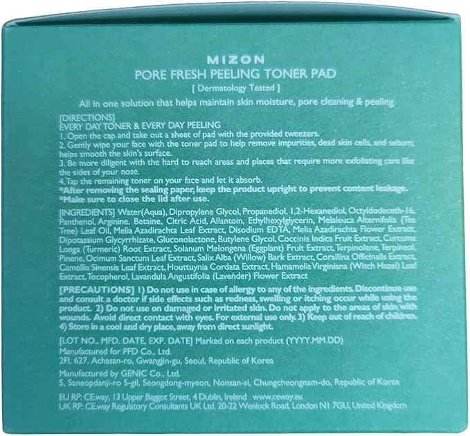 MIZON Pore Fresh Peeling Toner Pads AHA BHA PHA - Image 9