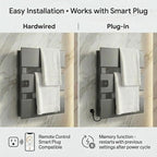 Electric Towel Warmer, Heated Towel Rack - Image 5