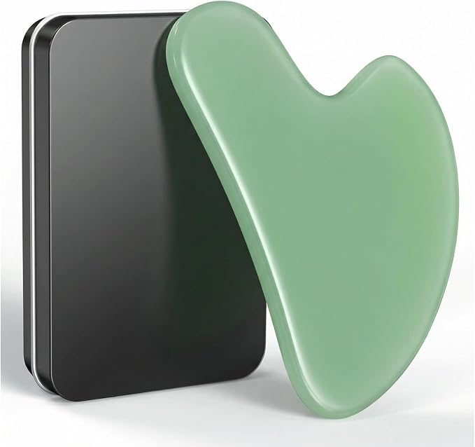 Gua Sha Facial Tool – Green Stone Guasha Tool by tophld