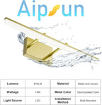 Aipsun Bathroom Vanity Light Brushed Gold Modern LED Vanity Lighting Over - Image 2
