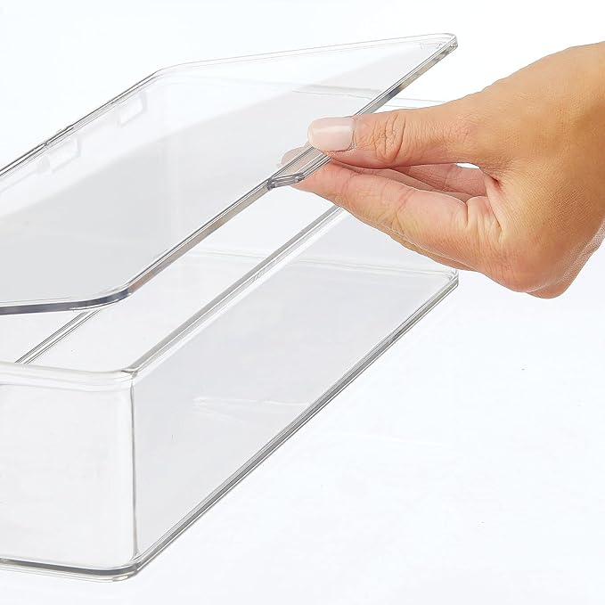 mDesign Makeup Storage Stackable Organizer Box - Image 6