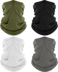 ROXUN 4 Pack Neck Gaiter, Cooling Breathable Face Mask UV Protection Scarf by Roxun