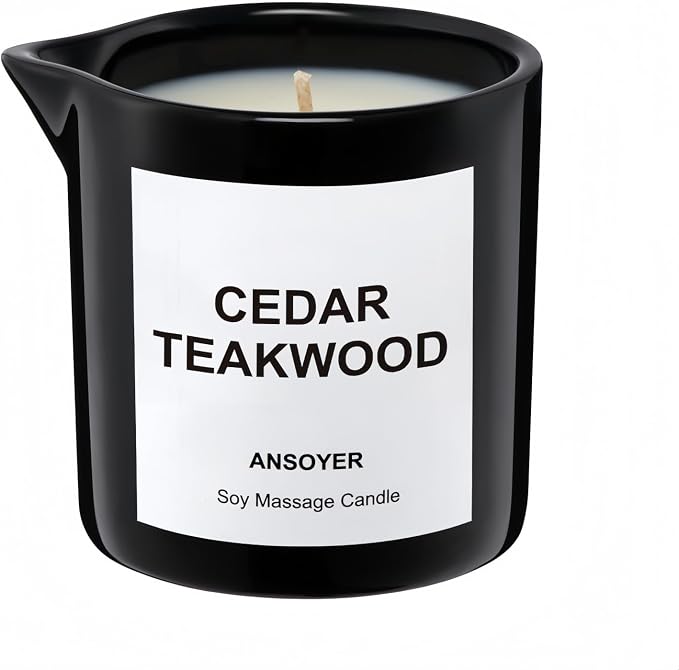 Massage Oil Candle, Ultra Hydrating Body Care by ANSOYER
