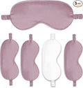 Sleep Masks 5PACK Silk Eyes Cover Satin Eye Mask Silky Blackout Soft Blindfold by WJingYiJia