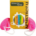 SPMKTBOZAI African Net Sponge Authentic, Exfoliating Body Scrubber Bath Sponge by SPMKTBOZAI