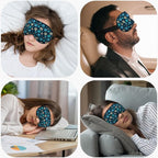 Dog Footprint Sleep Mask Eye Mask Dog Paws Cute Footstep Animal Blue Green - Image 5
