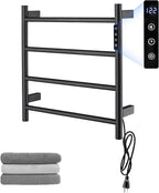 Heated Towel Racks, 4 Bars Towel Warmer Rack by TRJIKAG