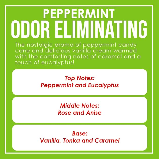 Peppermint Two Pack Odor Eliminating Highly Fragranced Candle - Image 4
