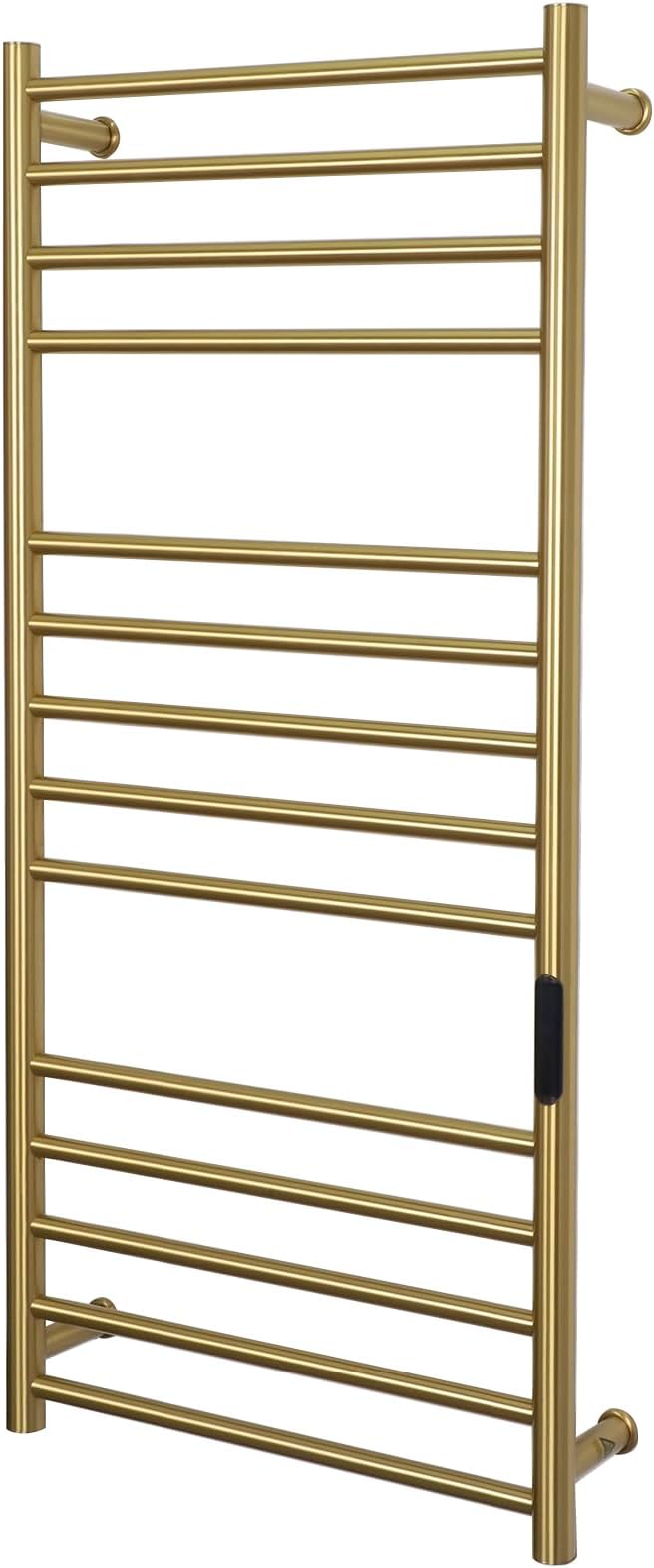 Gold Wall Mounted Heated Towel Rack, Timer & Temperature Control Electric Towel by MEIJIELUOHEATEDWARMERRACKS
