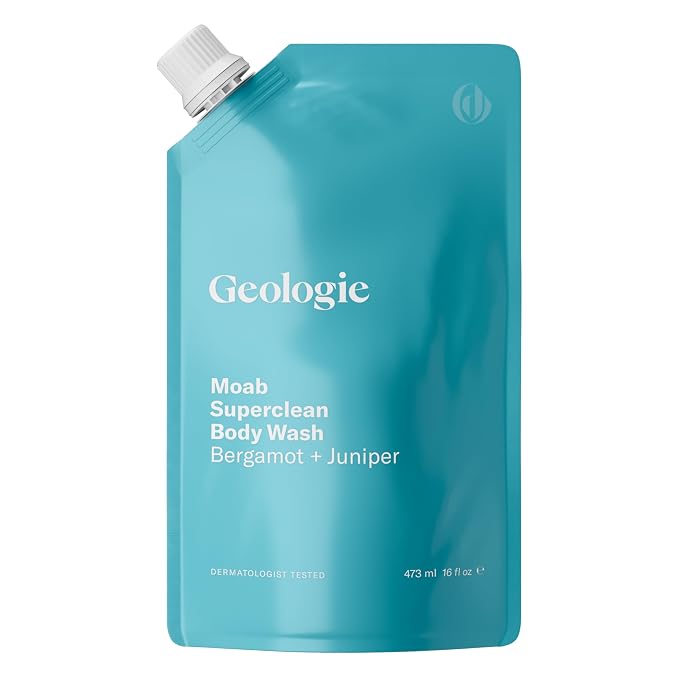 Geologie Moab Superclean Body Wash Refill Pack | Bergamot + Juniper | 16 fl oz by Geologie
