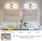 JUSHENG Brushed Nickel Vanity Lights - Image 4