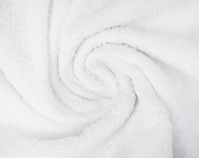 CH White Bath Towels Bulk Pack of 12 – Pure Cotton Lightweight & Absorbent - Image 4