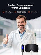 USB Heated Eye Mask for Dry Eyes & Tired Eyes, Warm Compress Therapy - Image 2