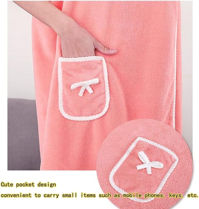Slim figure wearable bath towel - Image 6