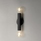 Globe Electric 2-Light Vanity Light, Matte Black, Hexagonal Bar, Minimalist - Image 5