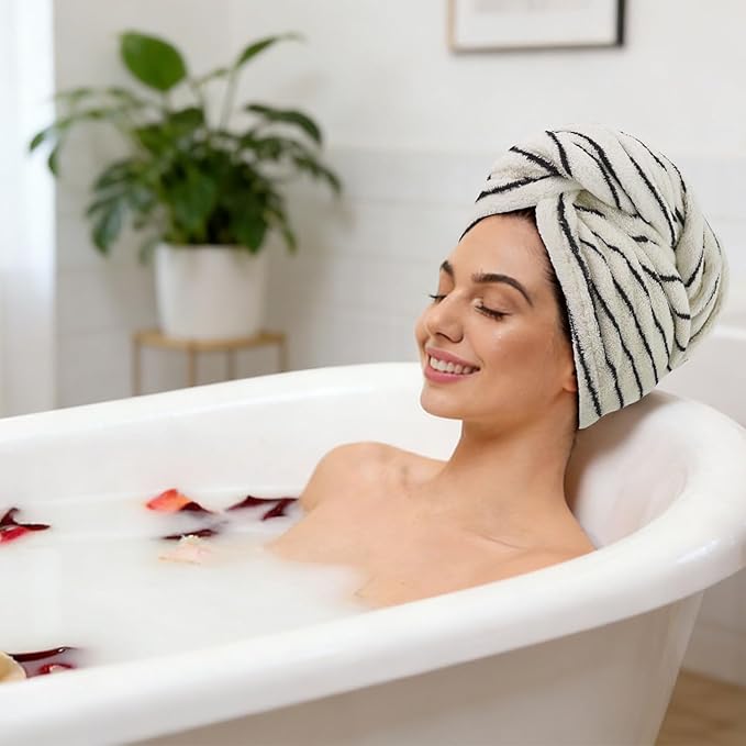 Jacquotha Cotton Hair Towel Wrap - Image 5