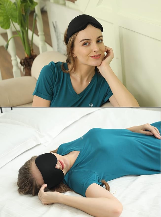 Sleep Mask, 3D Deep Contoured Eye Covers - Image 2