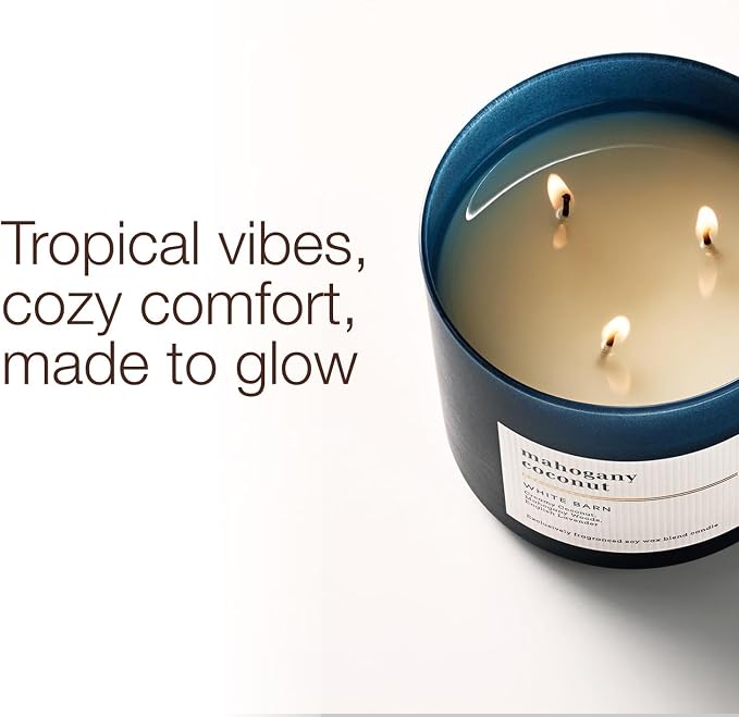 Bath & Body Works 3-Wick Candle, Mahogany Coconut Candle, Strong Throw - Image 2