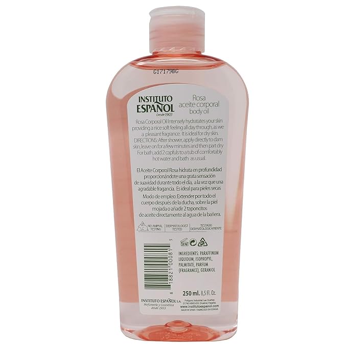 Instituto Español Rosa Body Oil, Smoothness - Image 3