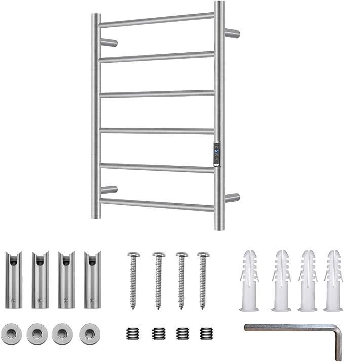 Heated Towel Racks for Bathroom, Wall Mounted Electric Towel Warmer Racks - Image 7