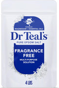 Dr Teal's Epsom Salt Magnesium Soak, Fragrance Free, 4 lbs by DrTeals