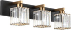Aipsun Crystal Vanity Light Bathroom Lighting Fixtures 3 Light Modern Vanity by Aipsun