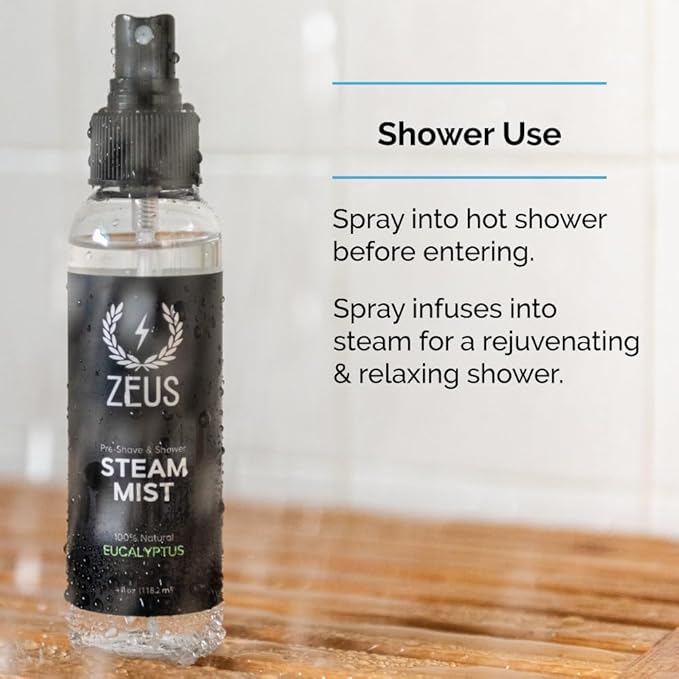 ZEUS 100% Natural Eucalyptus Oil Steam Mist, Aromatherapy Spray - Image 4