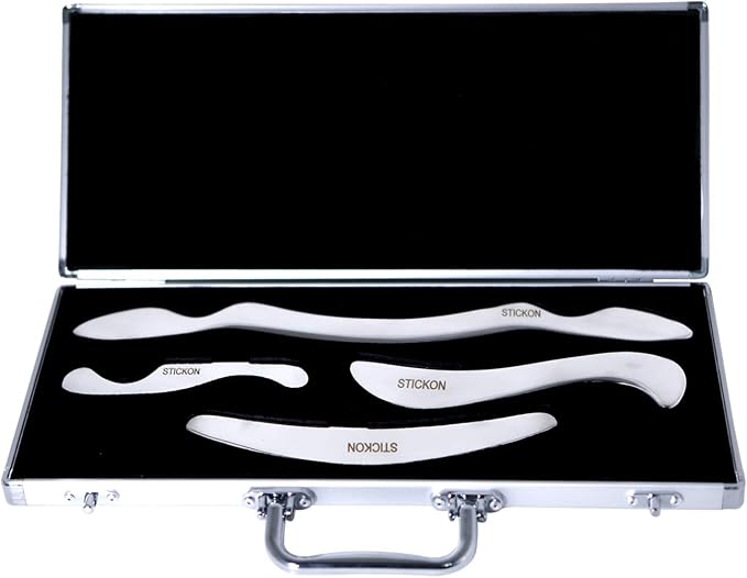 STICKON Stainless Steel Gua Sha Scraping Massage Tool Set IASTM Tools Great by STICKON