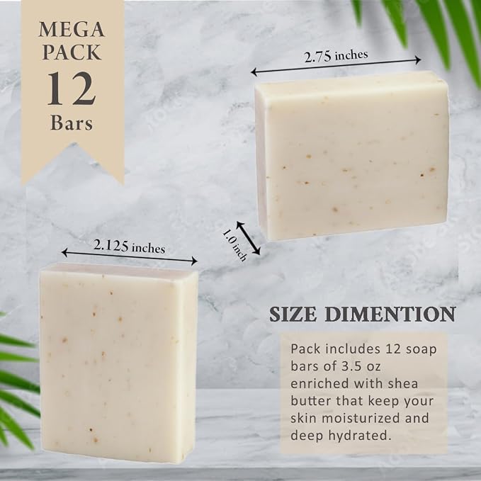 Simple Scents Australia Oatmeal & Milk Scented Natural Soap Bars, 3.5oz - Image 7