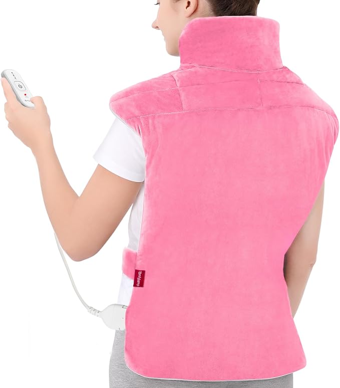 Comfytemp Heating Pad for Back, Neck Shoulder Weighted Design for Snug Fit by Comfytemp