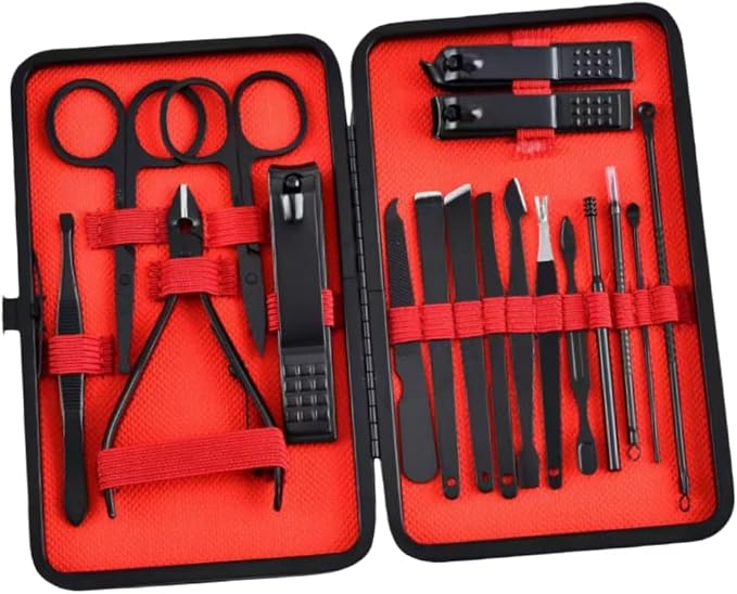 Nail Clippers Set, 18 Piece Manicure Set & Pedicure Kit, Stainless Steel by Unknown