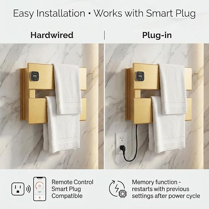 Electric Towel Warmer, Heated Towel Rack - Image 5
