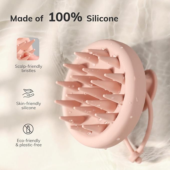 Sndyi Silicone Scalp Massager Shampoo Brush, Hair Scrubber - Image 2