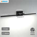 VOLISUN Modern Bathroom Vanity Light 48 inch, 30W Dimmable 5CCT Led Bathroom - Image 6
