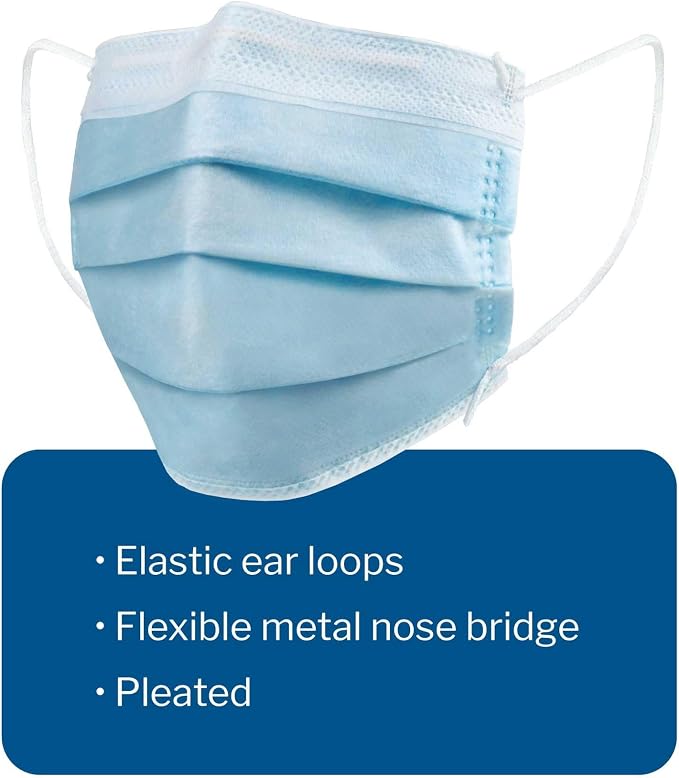 McKesson Procedure Mask Pleated 91-2102 - Image 3