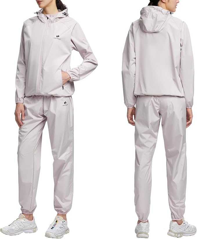 HOTSUIT Sauna Suit Women Machine Washable Sweat Sauna Jacket Pants Anti Rip - Image 3