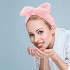 Casoty Black White Pink Skincare Headband - Image 3