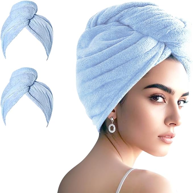 Microfiber Hair Drying Towel Wrap by Unknown
