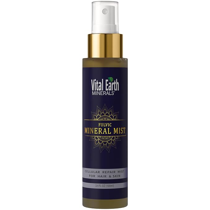 Vital Earth Fulvic Mineral Facial Mist, Travel-Friendly – Anti-Aging Face & by VitalEarthMinerals