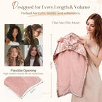 YANIBEST Satin Microfiber Hair Towel Wrap - Image 3