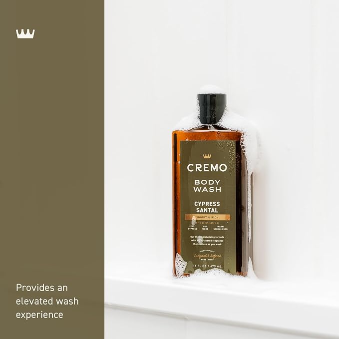 Cremo Body Wash for Men, Rich-Lathering Cypress Santal, 16 Fl Oz - Image 3