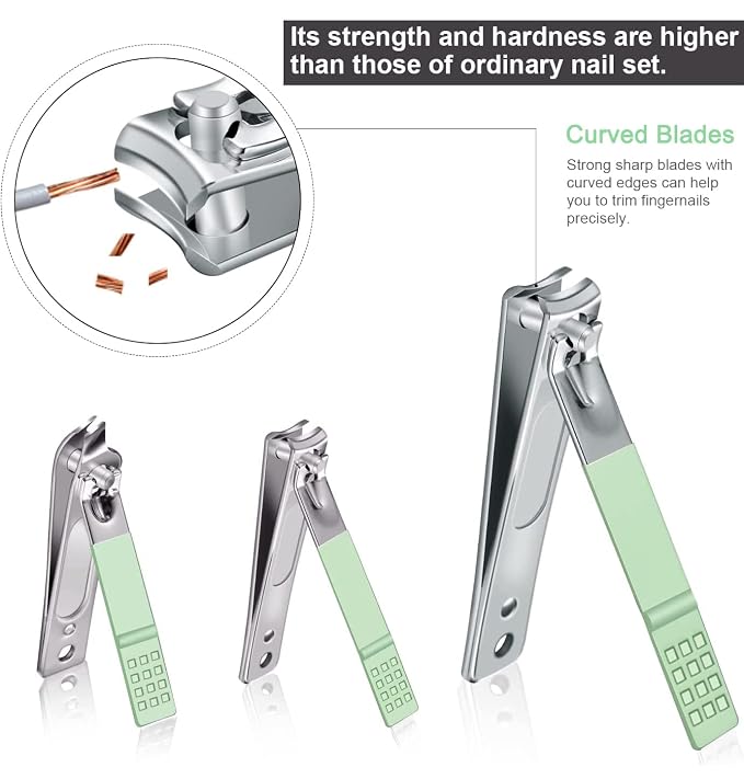 Manicure Set - 7 Pieces Professional Travel Nail Clippers - Image 3