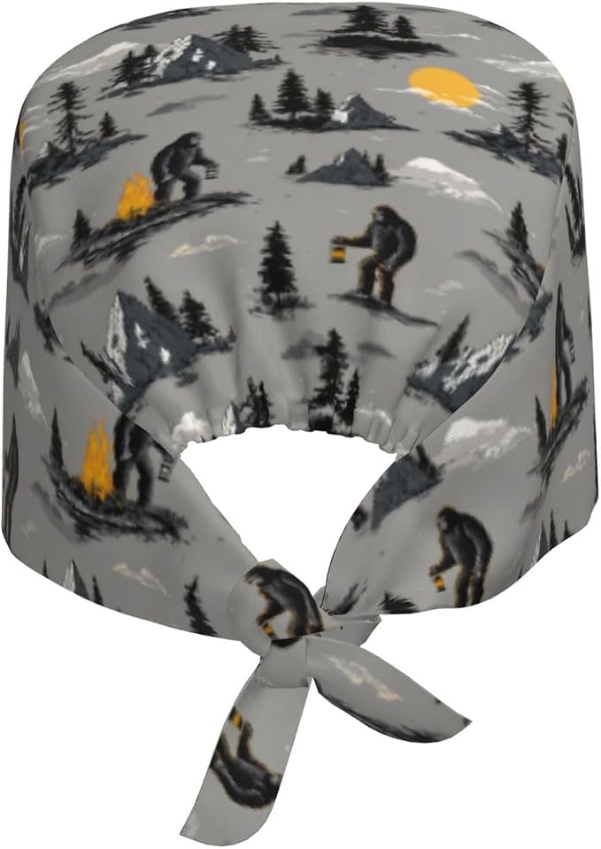 Alligator Ice Cream Working Cap, Scrub Cap - Image 2